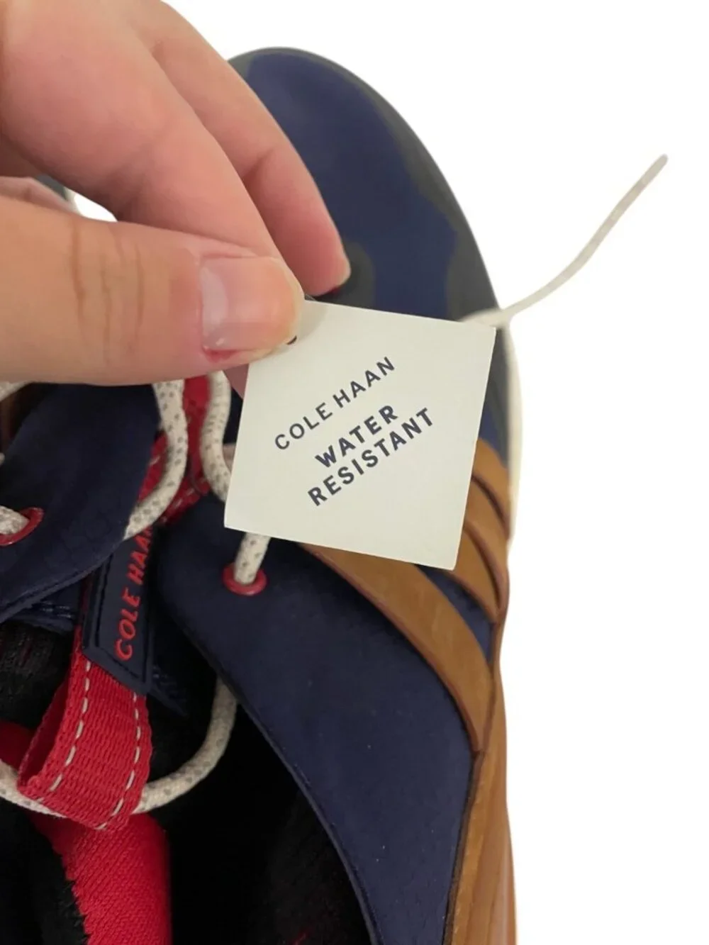 Cole Haan Zero grand Motion Mens Sneakers Size 13 M Navy Blue Tan C30448 NWOB